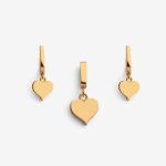 نیم ست طلا طرح قلب